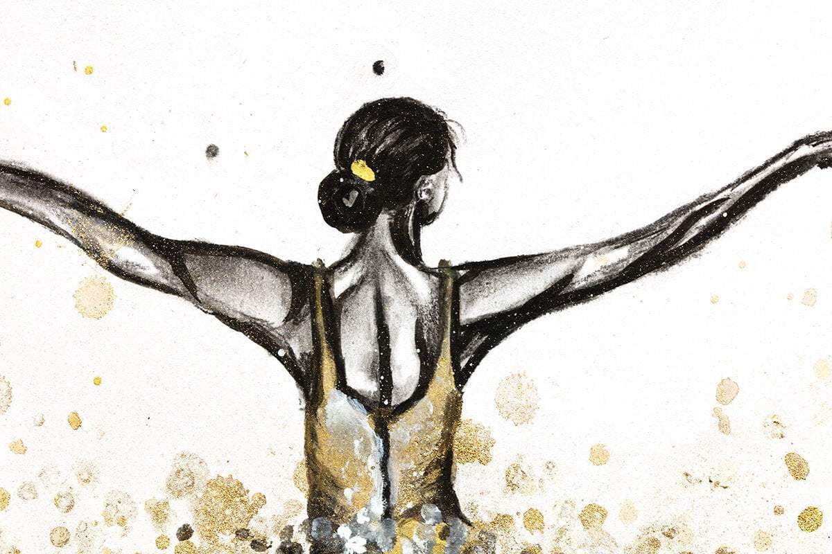 Gold Dust - Original - SOLD by artist Laura Beck - Wyecliffe Galleries