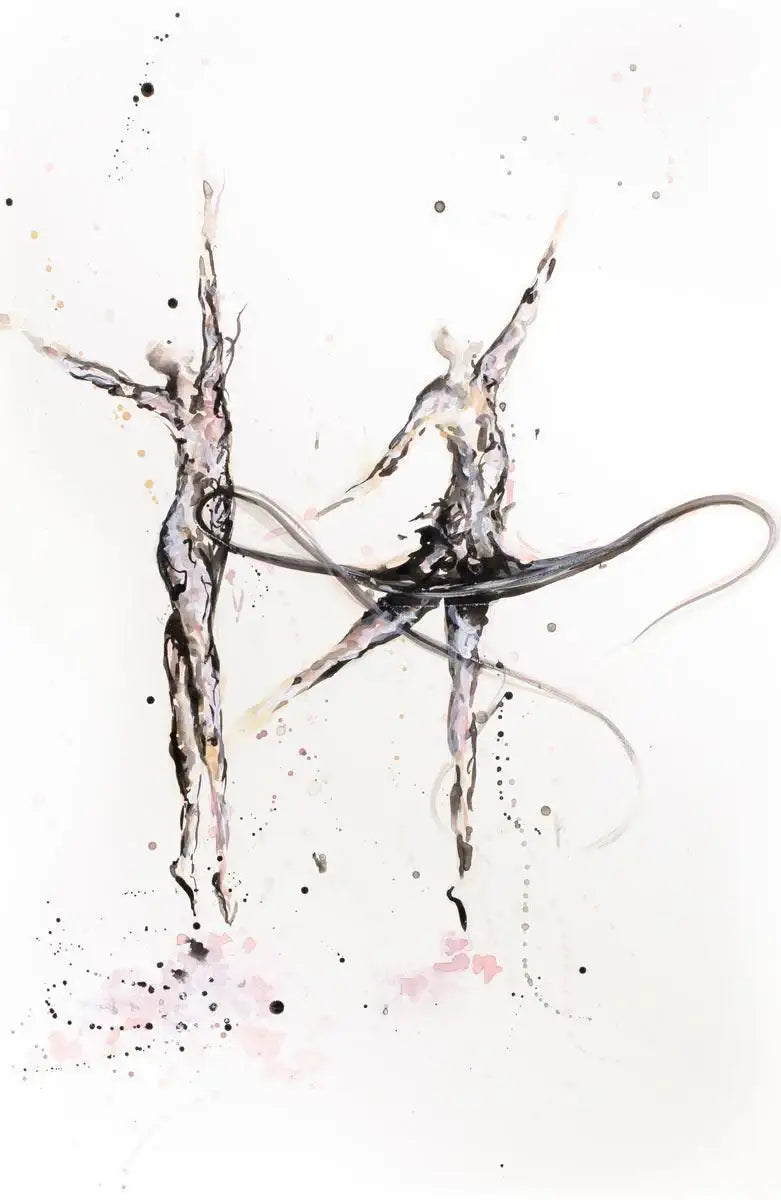 In Sync - Original - SOLD by artist Laura Beck - Wyecliffe Galleries