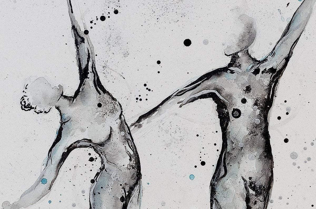 Lets Dance Together- Original - SOLD by artist Laura Beck - Wyecliffe Galleries