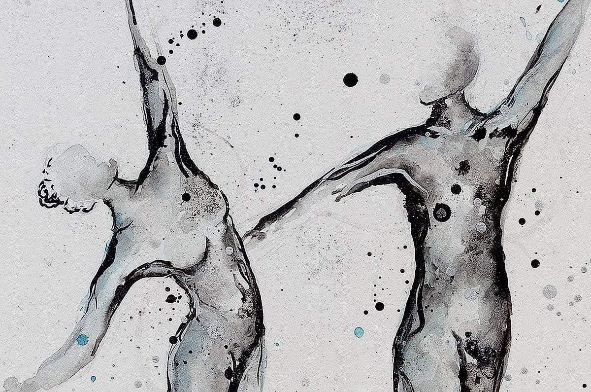 Lets Dance Together- Original - SOLD by artist Laura Beck - Wyecliffe Galleries