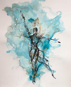 Musa I - Original - SOLD by artist Laura Beck - Wyecliffe Galleries