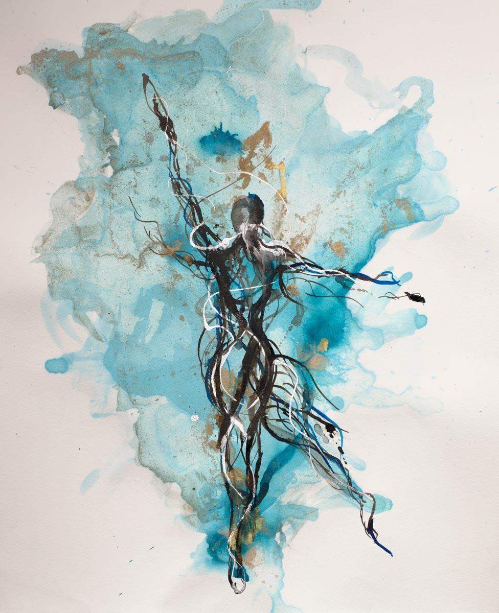 Musa I - Original - SOLD by artist Laura Beck - Wyecliffe Galleries