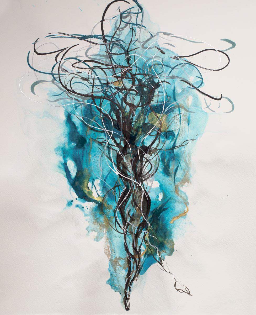 Musa II - Original by artist Laura Beck - Wyecliffe Galleries