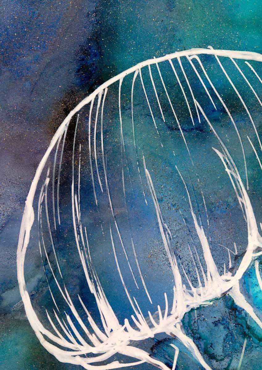 Oceanic - Original - SOLD by artist Laura Beck - Wyecliffe Galleries