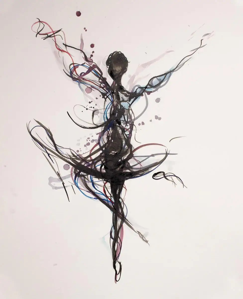 Pirouette - Original - SOLD by artist Laura Beck - Wyecliffe Galleries