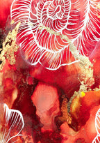 Red Memories - Original by artist Laura Beck - Wyecliffe Galleries