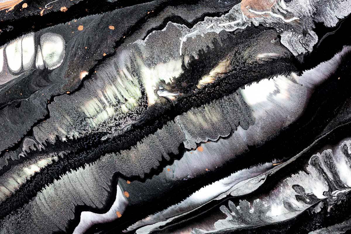 Silver Streams - Original by artist Laura Beck - Wyecliffe Galleries