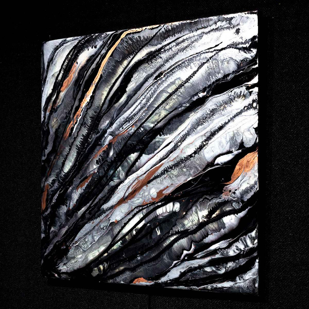 Silver Streams - Original by artist Laura Beck - Wyecliffe Galleries