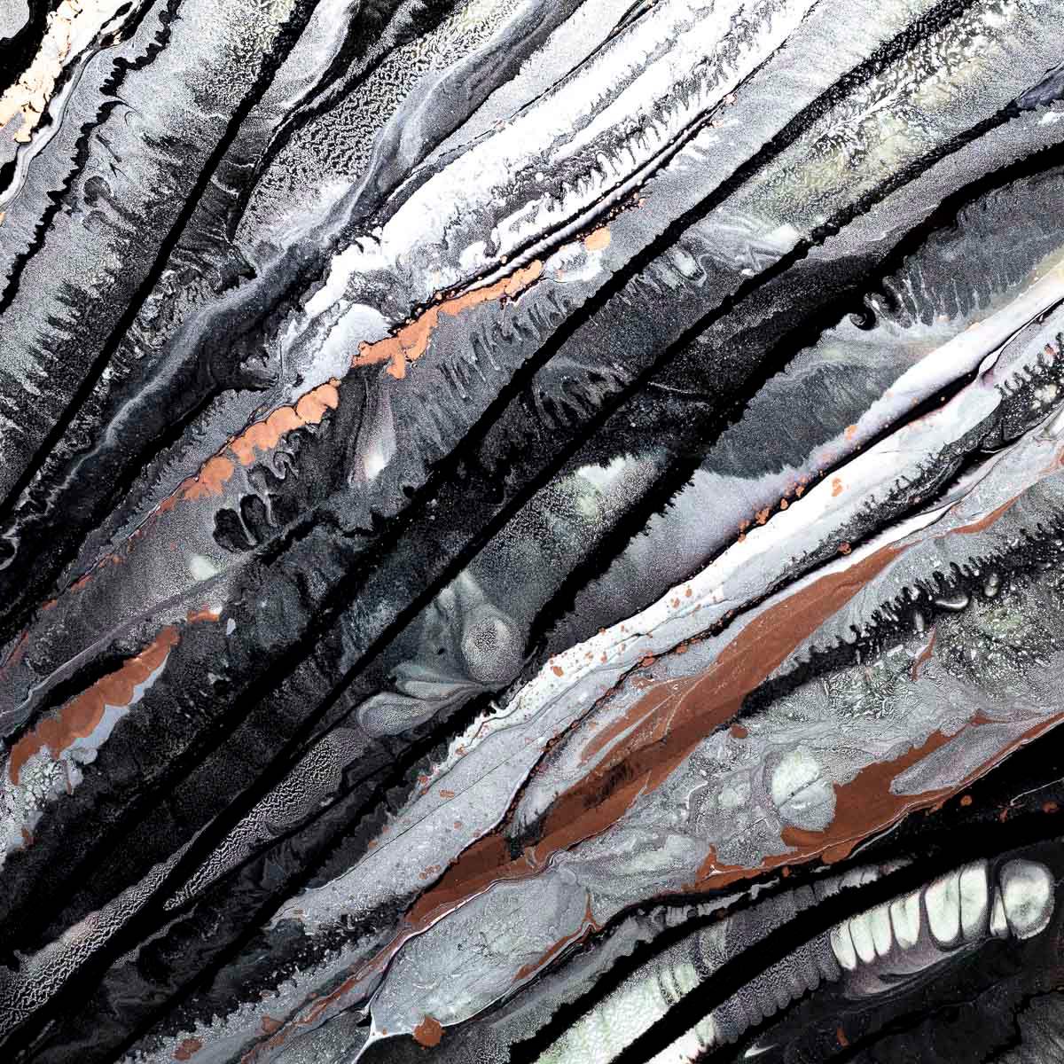 Silver Streams - Original by artist Laura Beck - Wyecliffe Galleries