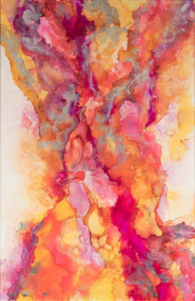 Sunburst - Original - SOLD by artist Laura Beck - Wyecliffe Galleries