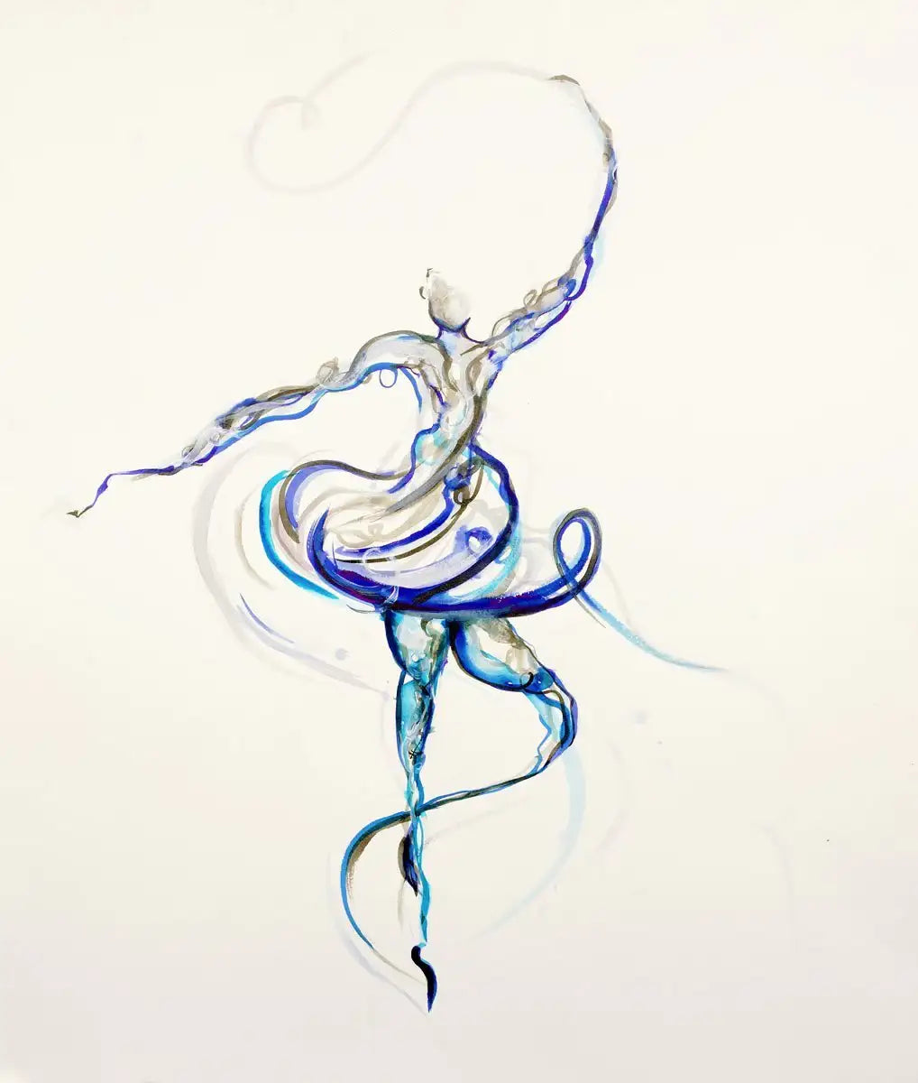 Swirl - Original by artist Laura Beck - Wyecliffe Galleries