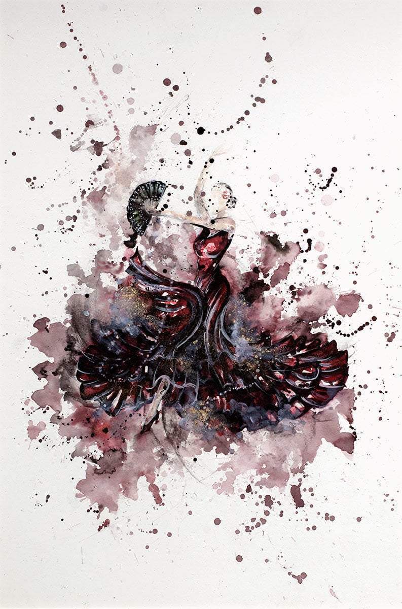 Tabolas - Original - SOLD by artist Laura Beck - Wyecliffe Galleries