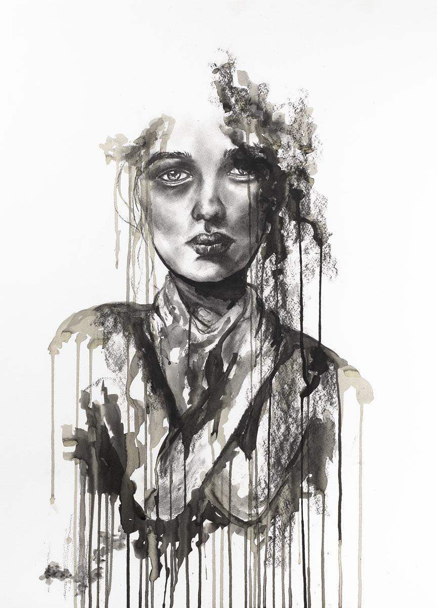 Through The Looking Glass II - Original - SOLD by artist Laura Beck - Wyecliffe Galleries