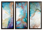 Tidal Triptych - Original - SOLD by artist Laura Beck - Wyecliffe Galleries