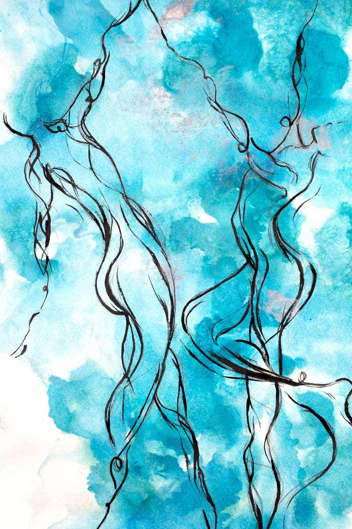 Waltz - Original - SOLD by artist Laura Beck - Wyecliffe Galleries