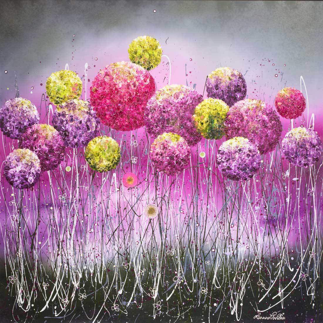 Beautiful Blooms - SOLD by artist Leanne Christie - Wyecliffe Galleries
