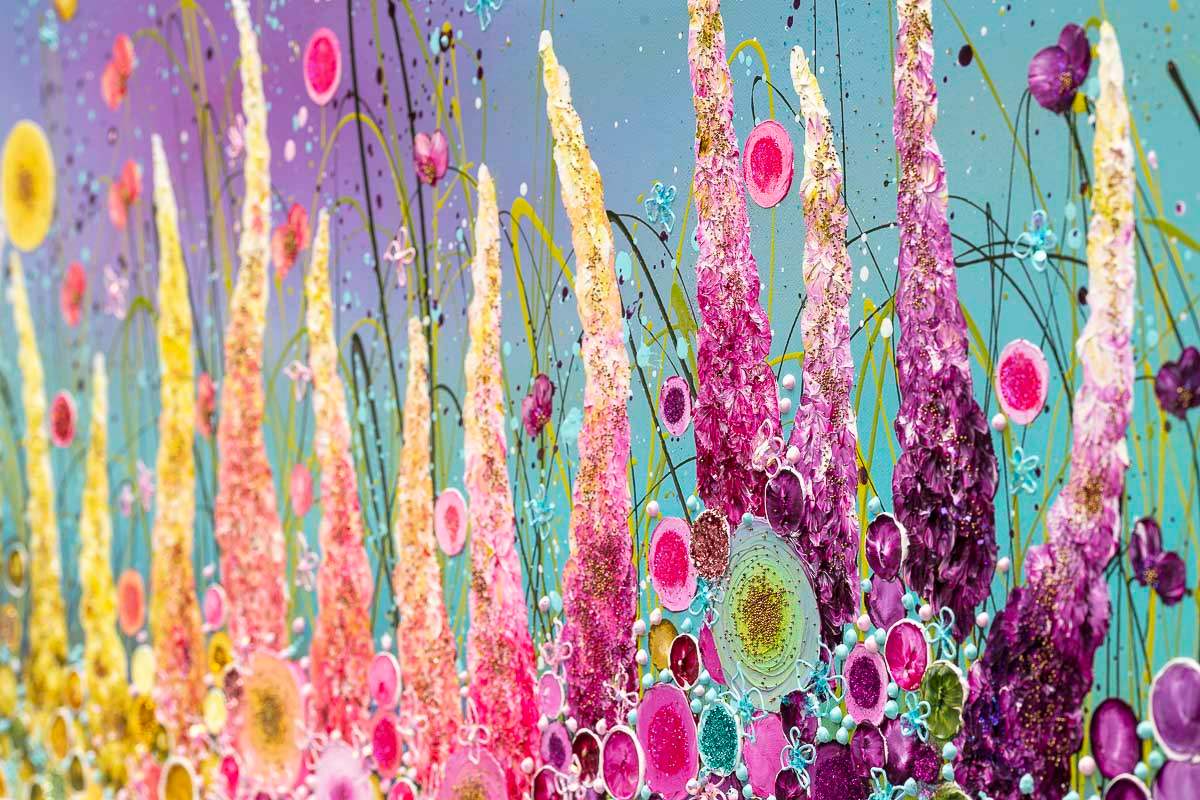 Caressed By Your Kisses - Original - SOLD by artist Leanne Christie - Wyecliffe Galleries