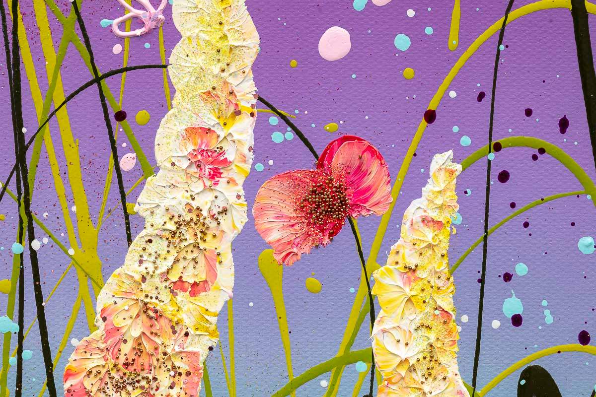 Caressed By Your Kisses - Original - SOLD by artist Leanne Christie - Wyecliffe Galleries