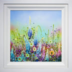 Embellished Wild Flowers - Original - SOLD by artist Leanne Christie - Wyecliffe Galleries