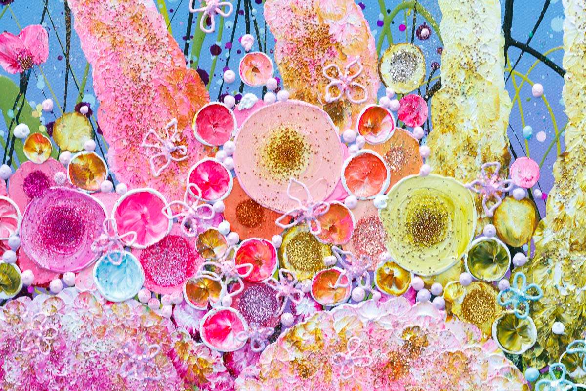 Eternity Of Rainbows - Original - SOLD by artist Leanne Christie - Wyecliffe Galleries