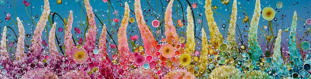 Eternity Of Rainbows - Original - SOLD by artist Leanne Christie - Wyecliffe Galleries