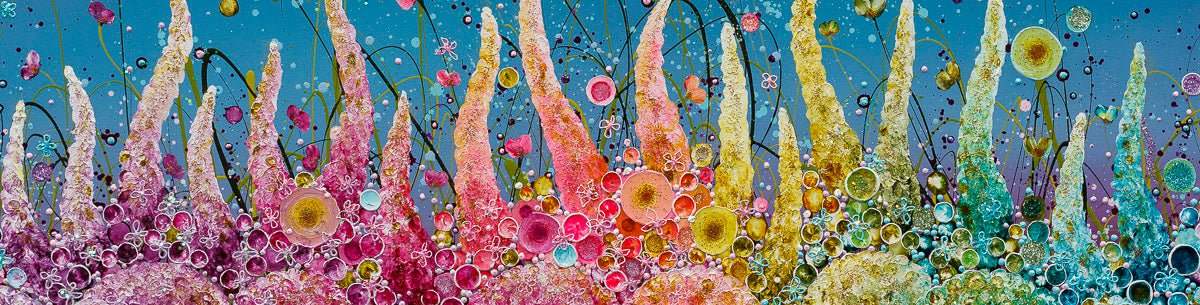 Eternity Of Rainbows - Original - SOLD by artist Leanne Christie - Wyecliffe Galleries