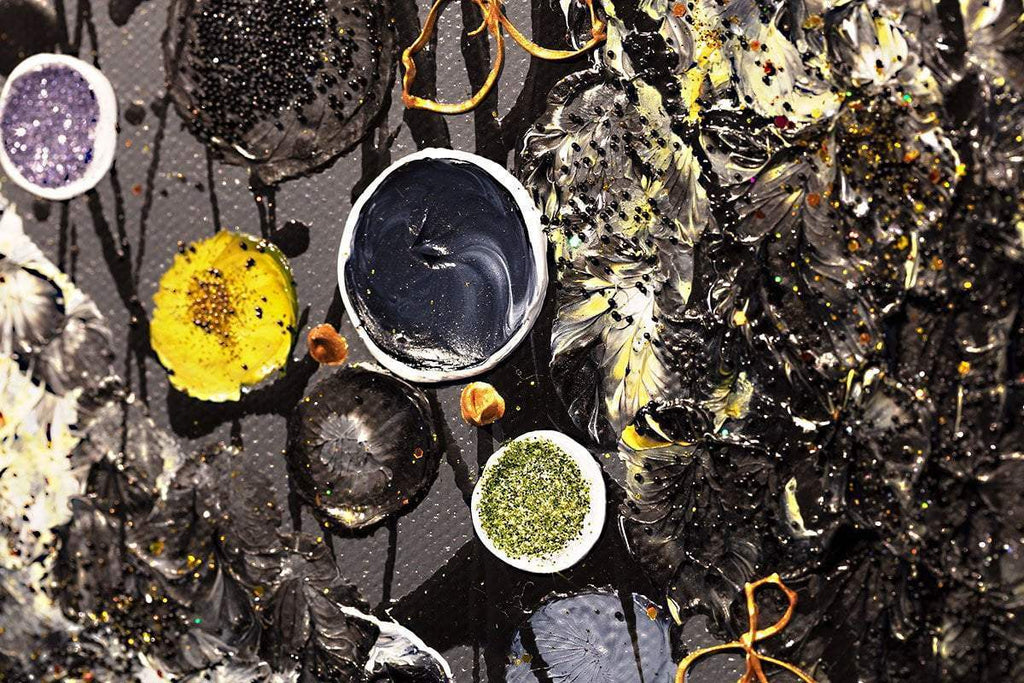 Golden Shimmer - Original - SOLD by artist Leanne Christie - Wyecliffe Galleries