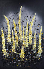 Golden Shimmer - Original - SOLD by artist Leanne Christie - Wyecliffe Galleries