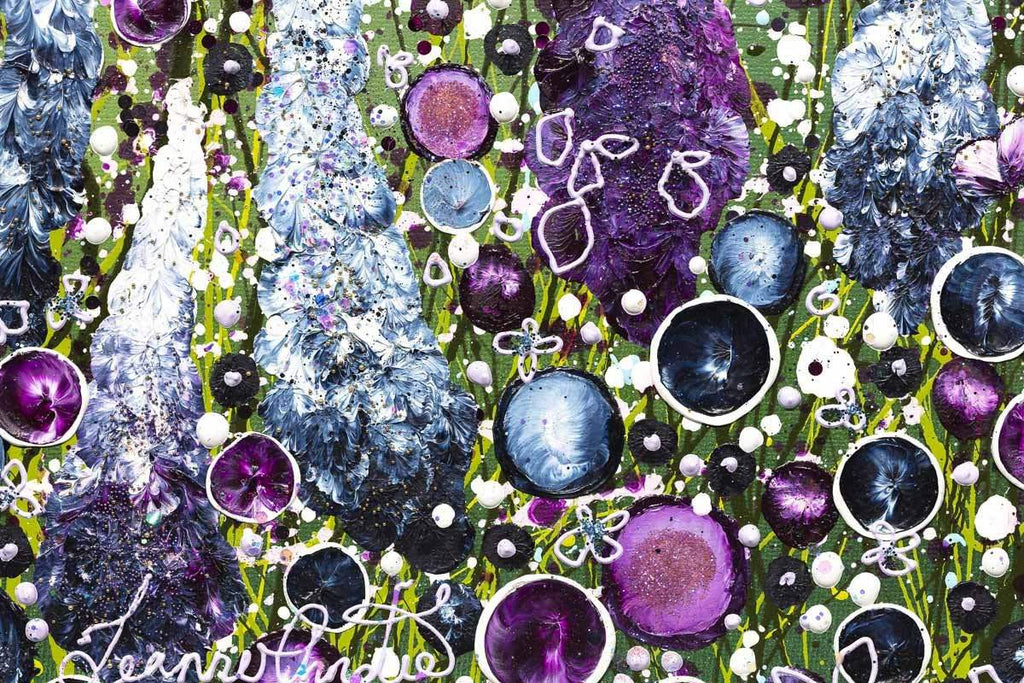 Indigo Skies - Original - SOLD by artist Leanne Christie - Wyecliffe Galleries