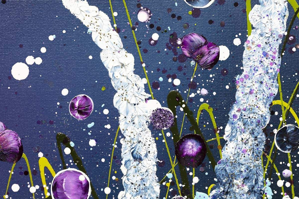 Indigo Skies - Original - SOLD by artist Leanne Christie - Wyecliffe Galleries