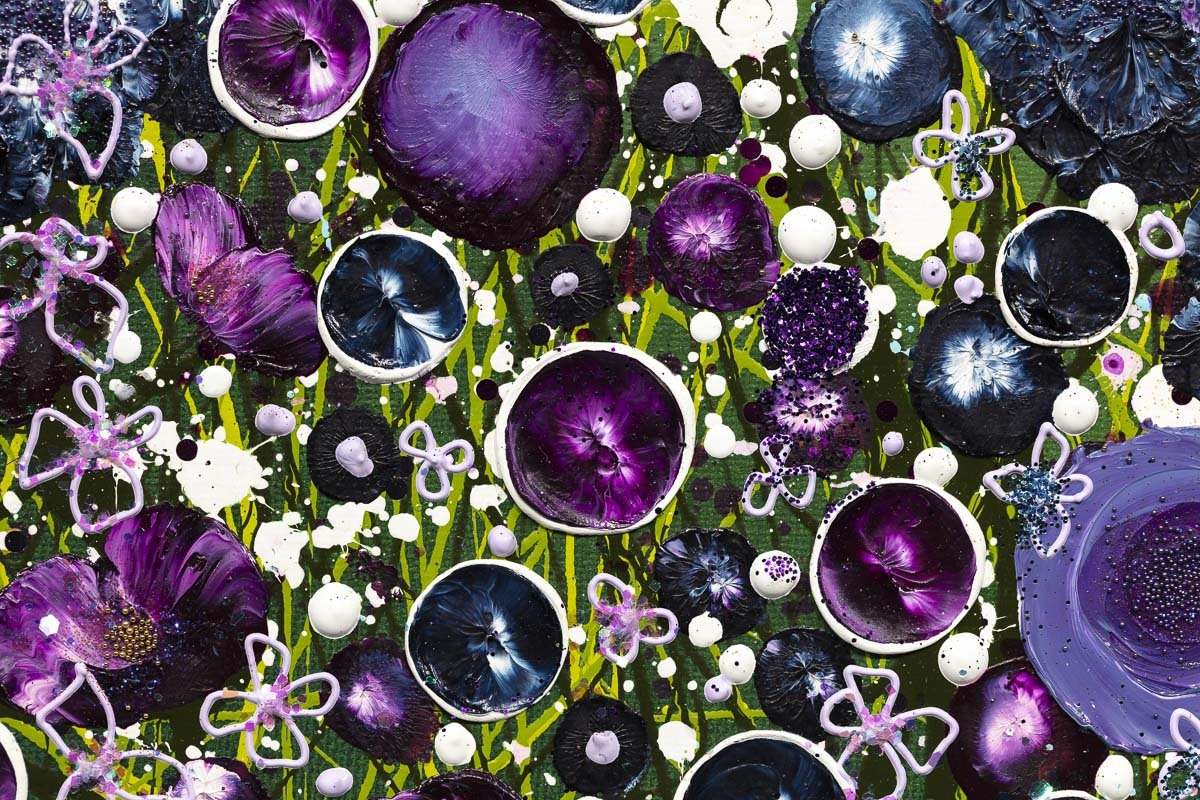 Indigo Skies - Original - SOLD by artist Leanne Christie - Wyecliffe Galleries