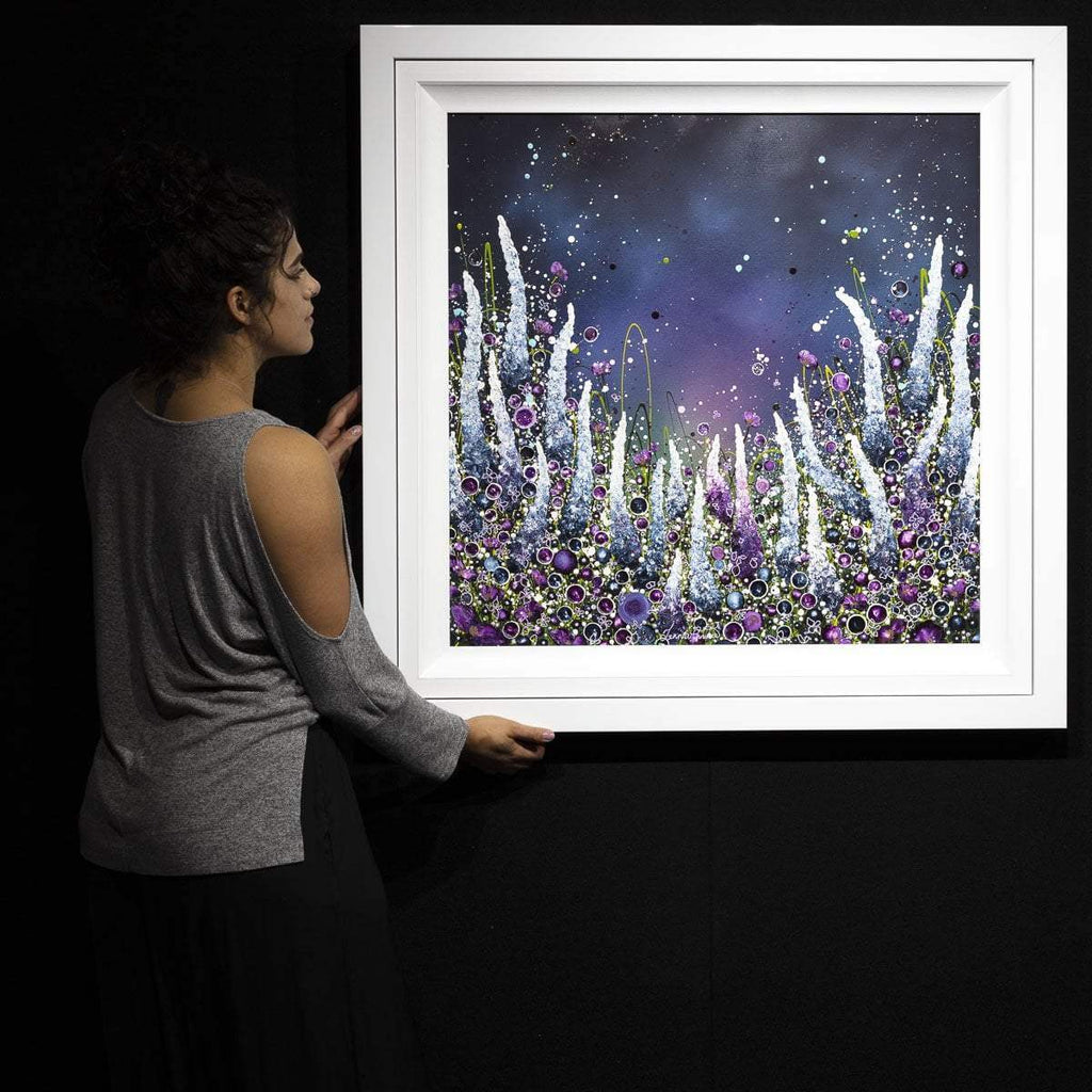 Indigo Skies - Original - SOLD by artist Leanne Christie - Wyecliffe Galleries