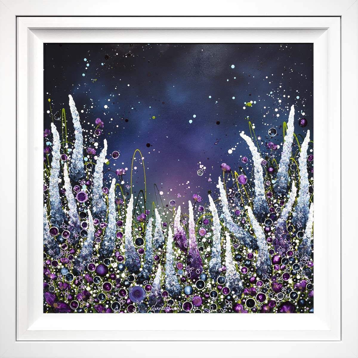 Indigo Skies - Original - SOLD by artist Leanne Christie - Wyecliffe Galleries