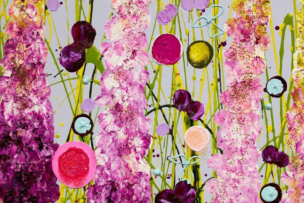 Larkspur Fancy - SOLD by artist Leanne Christie - Wyecliffe Galleries