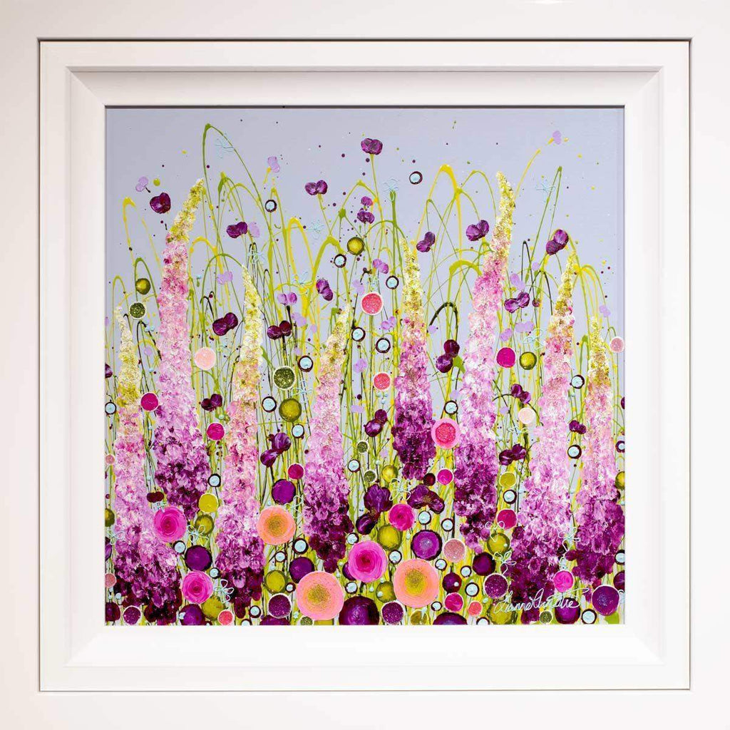 Larkspur Fancy - SOLD by artist Leanne Christie - Wyecliffe Galleries