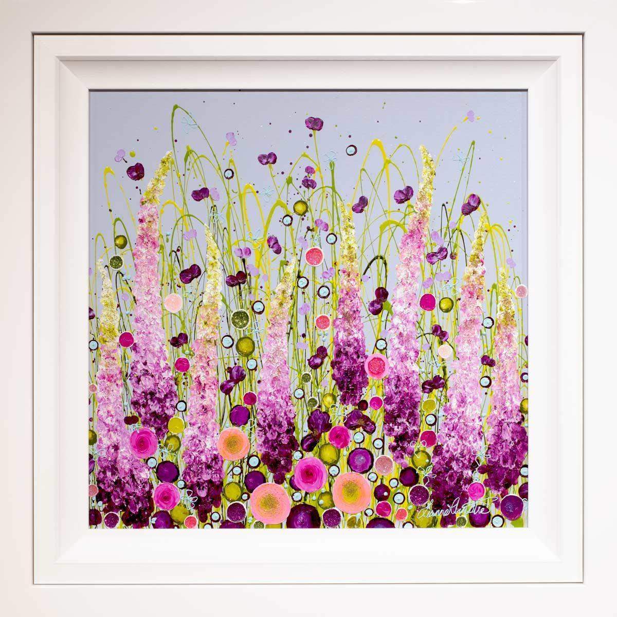 Larkspur Fancy - SOLD by artist Leanne Christie - Wyecliffe Galleries