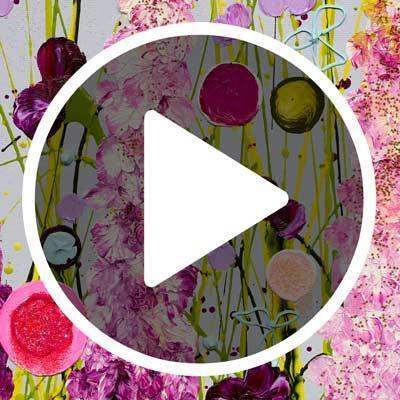 Larkspur Fancy - SOLD by artist Leanne Christie - Wyecliffe Galleries