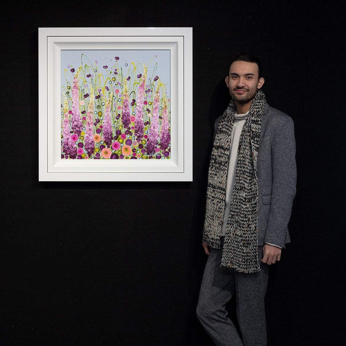 Larkspur Fancy - SOLD by artist Leanne Christie - Wyecliffe Galleries