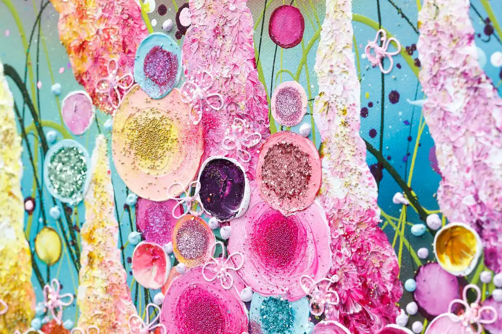 Love Gives Us A Fairytale - Original - SOLD by artist Leanne Christie - Wyecliffe Galleries