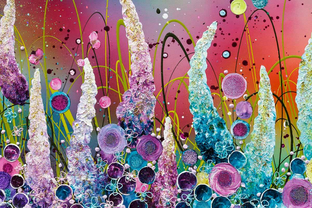 Love Gives Us A Fairytale - Original - SOLD by artist Leanne Christie - Wyecliffe Galleries