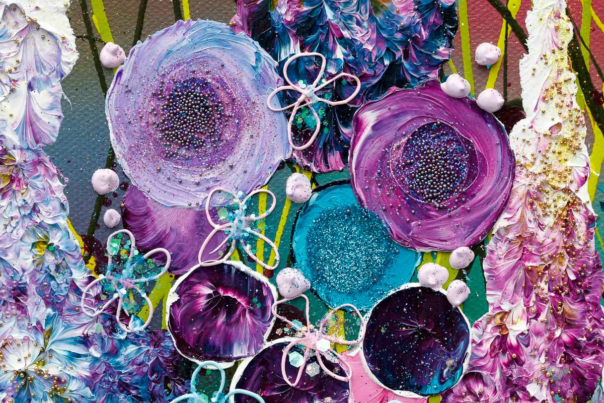 Love Gives Us A Fairytale - Original - SOLD by artist Leanne Christie - Wyecliffe Galleries