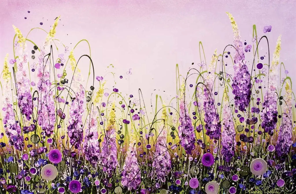 Romance in the Meadow - SOLD by artist Leanne Christie - Wyecliffe Galleries