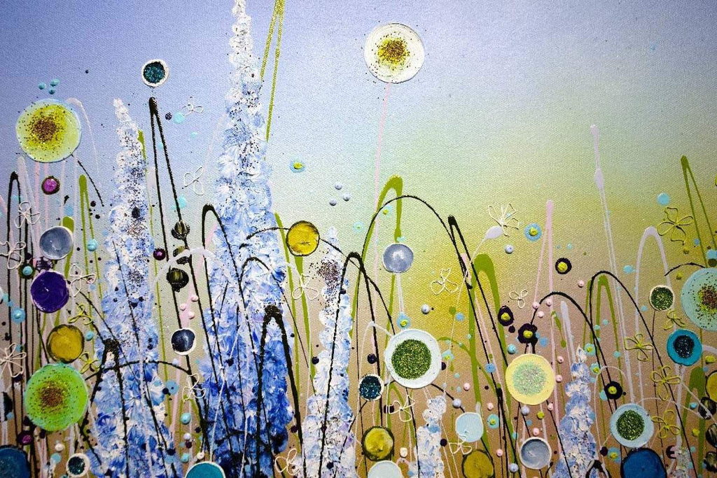 Sparkles in the Meadow - SOLD by artist Leanne Christie - Wyecliffe Galleries