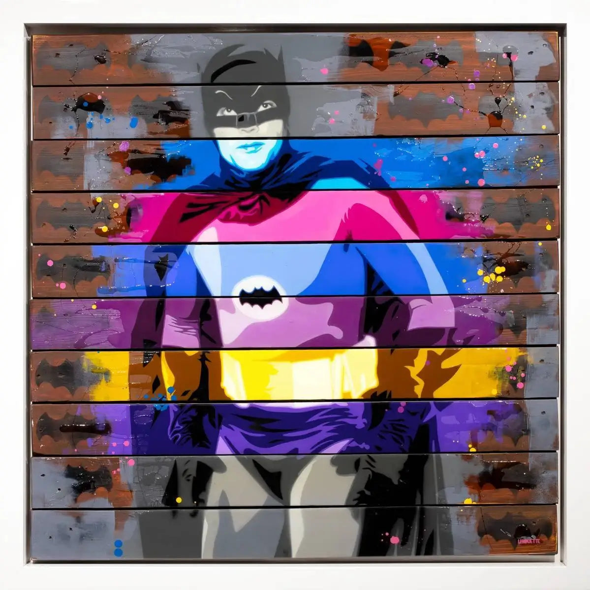 Adam West - Original - SOLD by artist Lhouette - Wyecliffe Galleries