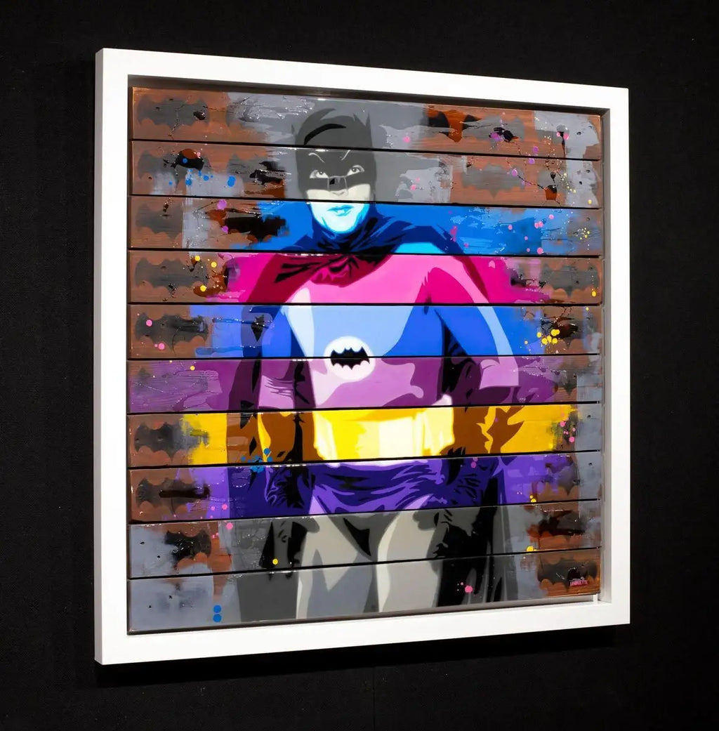 Adam West - Original - SOLD by artist Lhouette - Wyecliffe Galleries