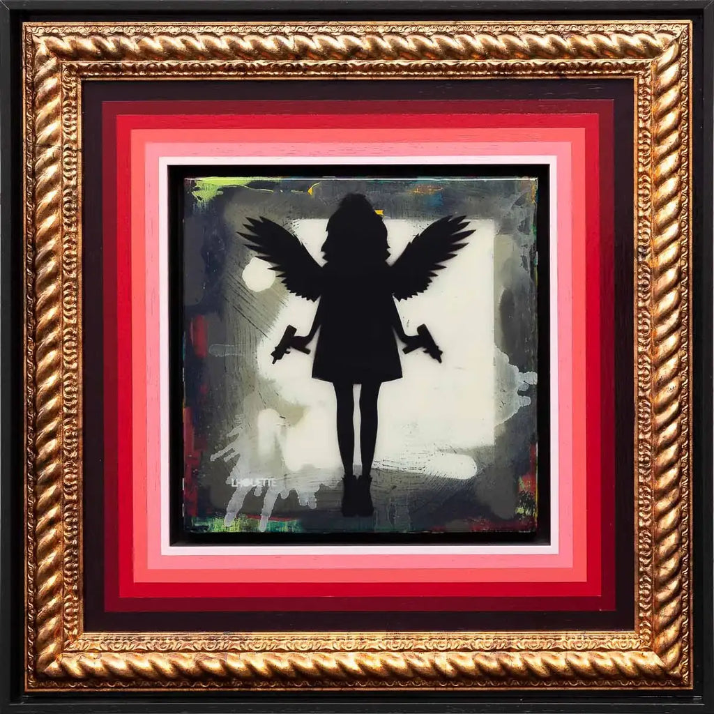 Angel Cake (Asphalt Grey) - Original - SOLD by artist Lhouette - Wyecliffe Galleries