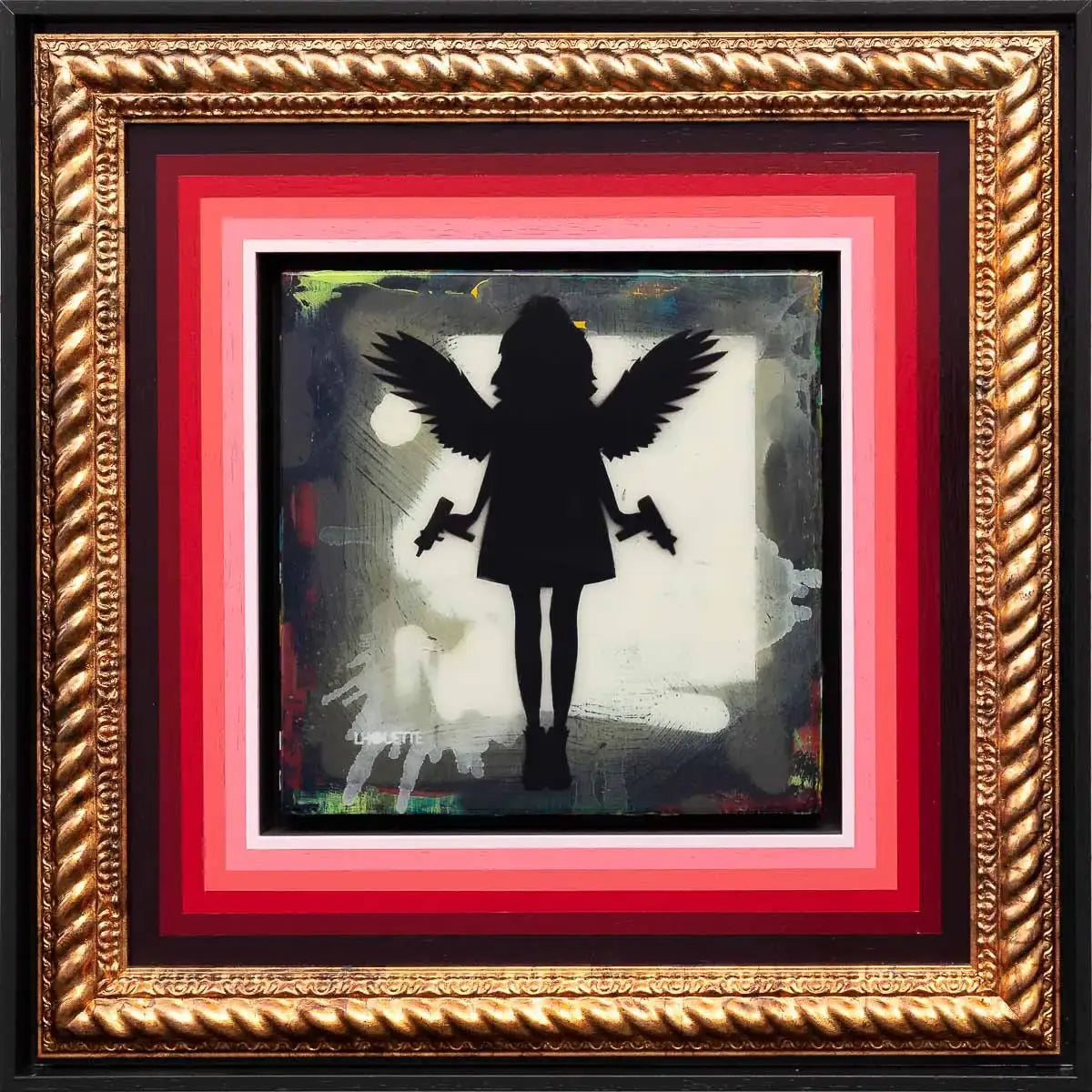 Angel Cake (Asphalt Grey) - Original - SOLD by artist Lhouette - Wyecliffe Galleries