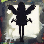 Angel Cake (Asphalt Grey) - Original - SOLD by artist Lhouette - Wyecliffe Galleries