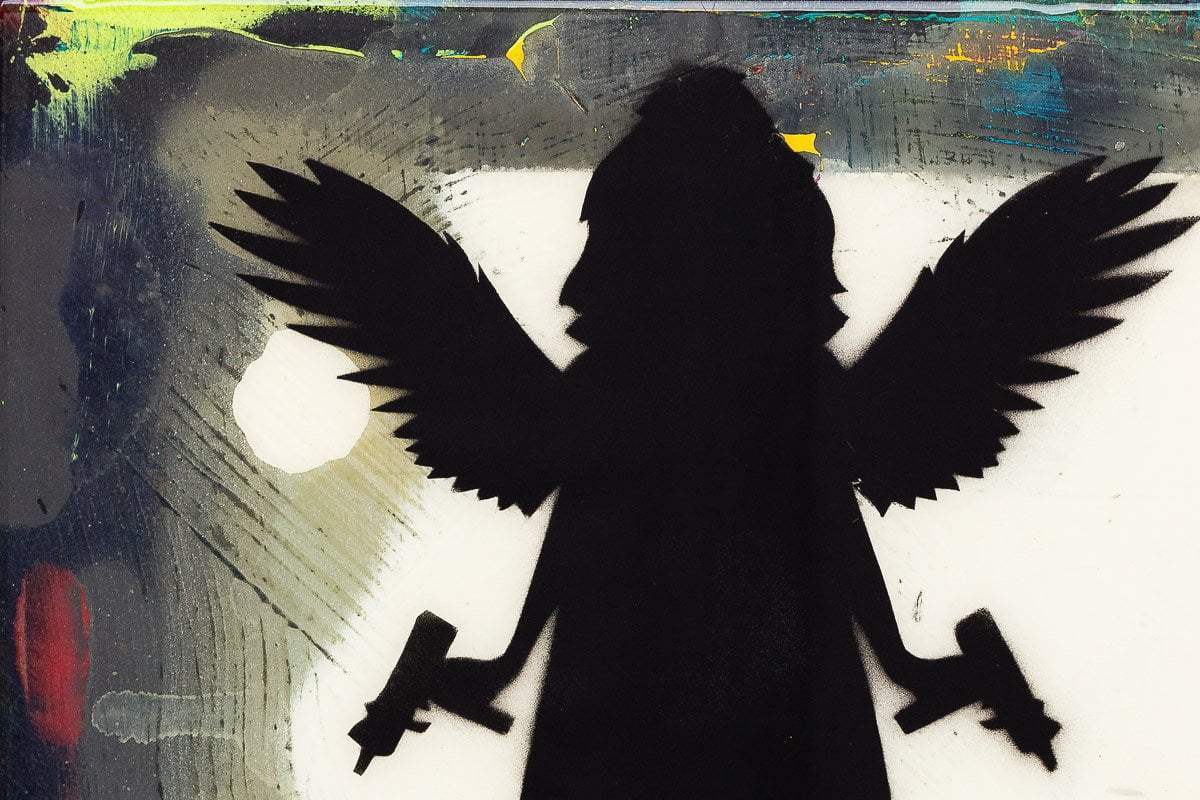 Angel Cake (Asphalt Grey) - Original - SOLD by artist Lhouette - Wyecliffe Galleries