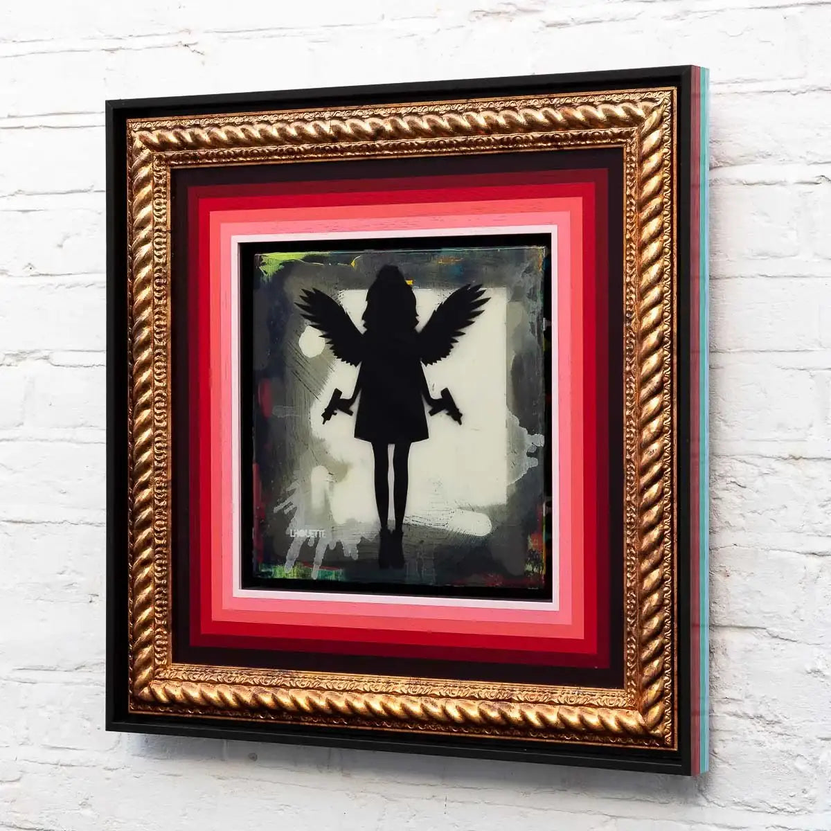 Angel Cake (Asphalt Grey) - Original - SOLD by artist Lhouette - Wyecliffe Galleries